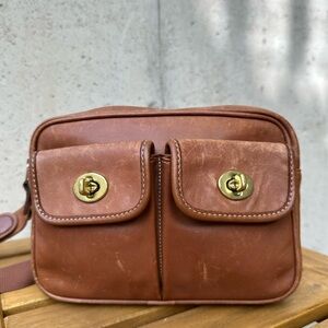 RARE Vintage Coach British Tan Waist Pack